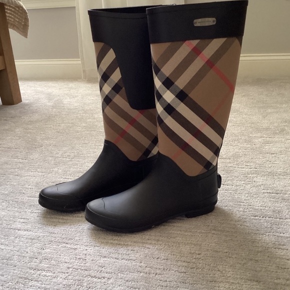 Burberry Clemence House Check Rain Boot - Picture 1 of 2